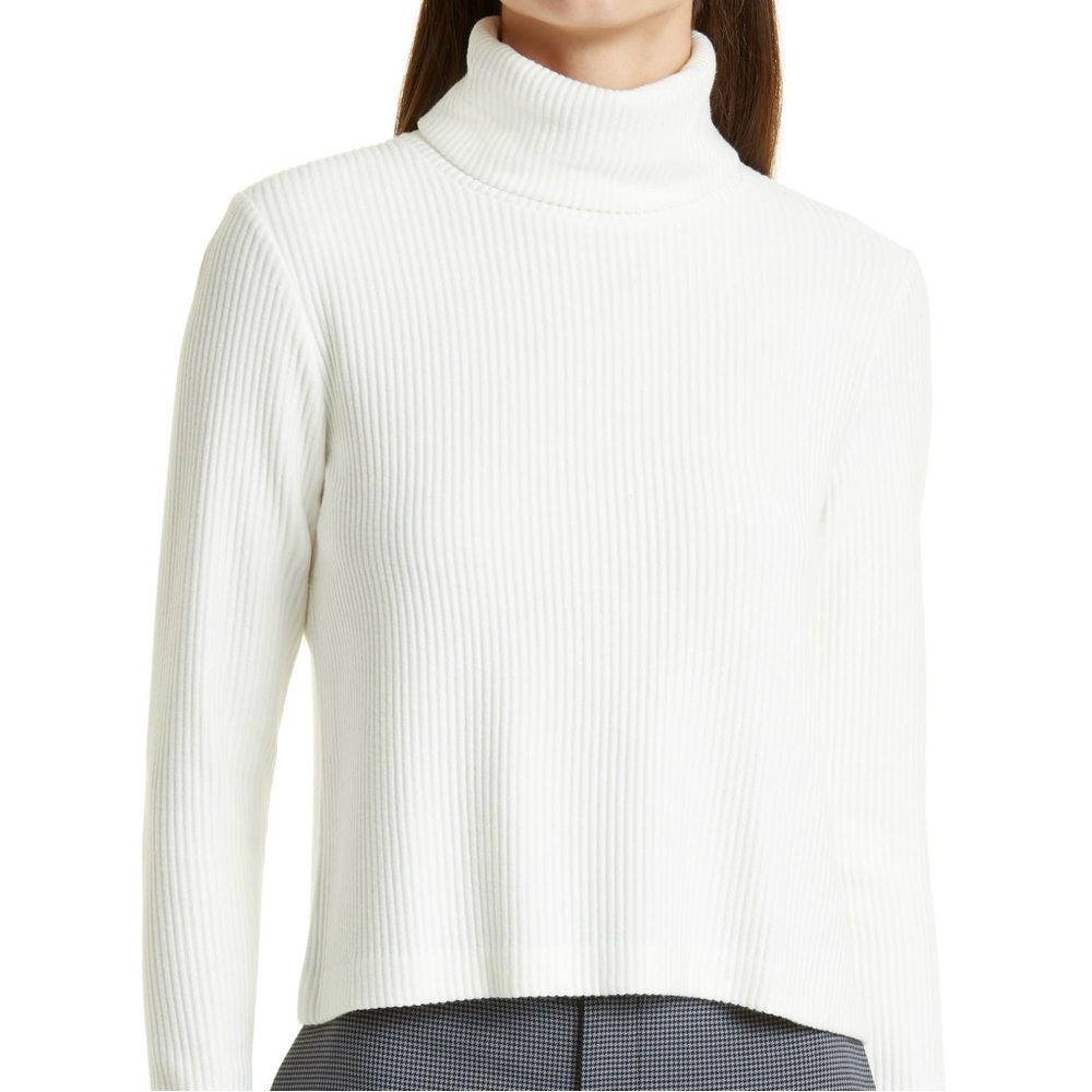 Club Monaco Meredy Rib Knit Turtleneck Top